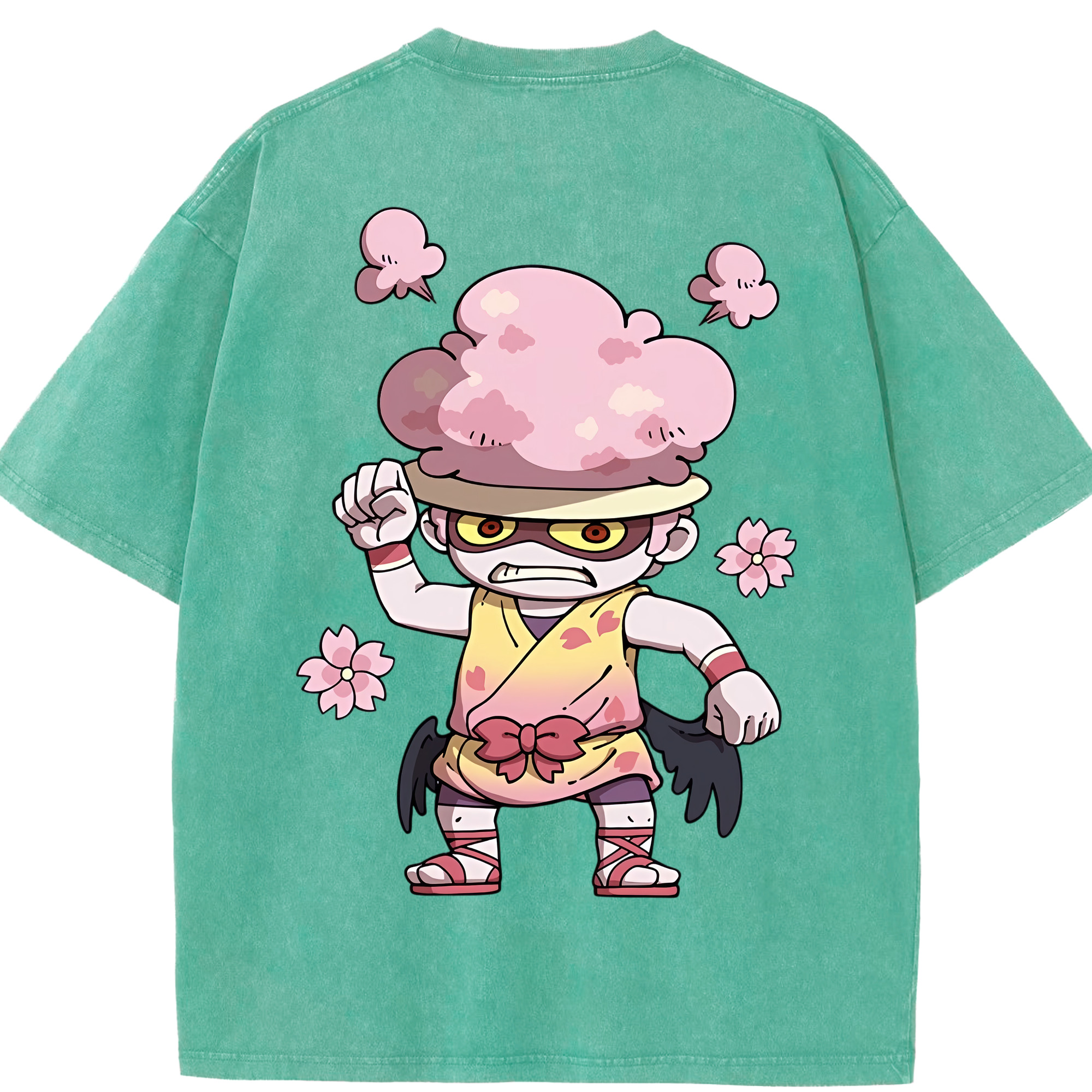 （画像用） 妖怪ウォッチ Yo-kai Watch 綿100% ヴィンテージ風 半袖Tシャツ（背面プリント）